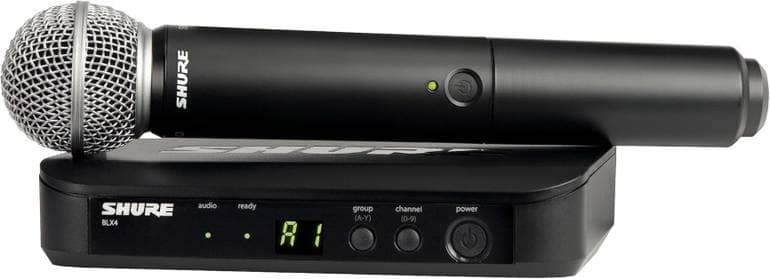 🎤 للإيجار: ميكروفون لاسلكي UHF من نوع Shure BLX24/SM58 مع جهاز استقبال أحادي القناة 🎶 - الصورة 4