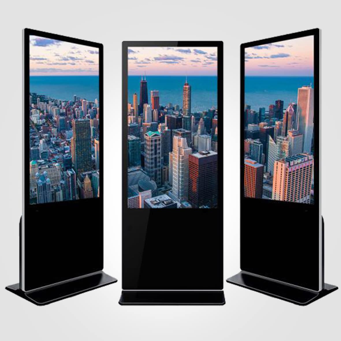 📺 للإيجار: شاشة عرض تفاعلية طولية محمولة مع حامل متحرك - 65 بوصة بدقة 4K 🚀