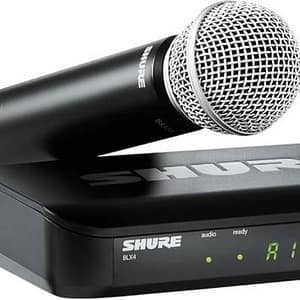 🎤 للإيجار: ميكروفون لاسلكي UHF من نوع Shure BLX24/SM58 مع جهاز استقبال أحادي القناة 🎶