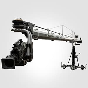 رافعة كاميرا سينمائية احترافية (Camera Jib Crane) بعجلات متحركة